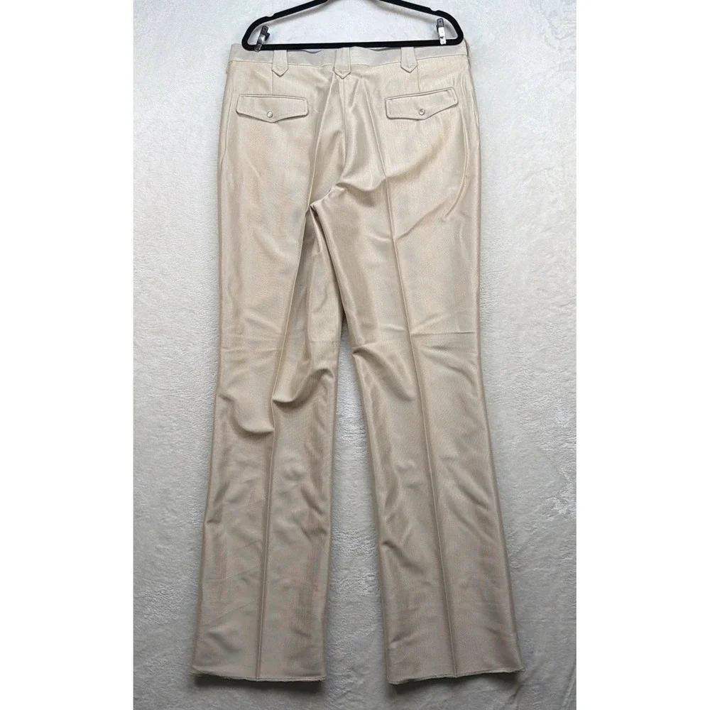 Vintage Western Cowboy Suit Pearl Snap Rodeo Rockabilly Stage Tan 46x38